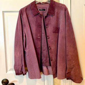Vintage Purple Suede Shirt/Jacket